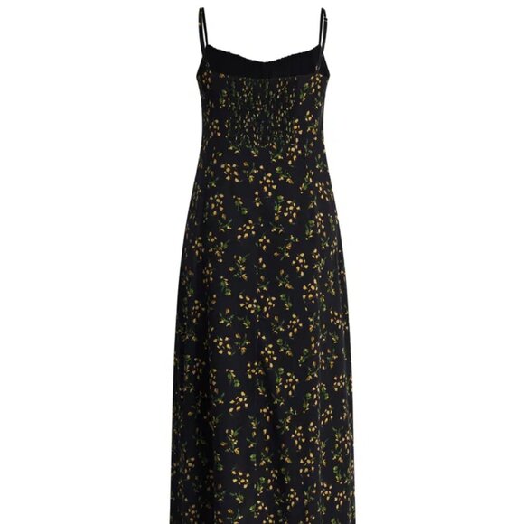 Fabrique Nora Floral Slip Camin Dress in Mulberry Silk Crepe - Picture 6 of 11